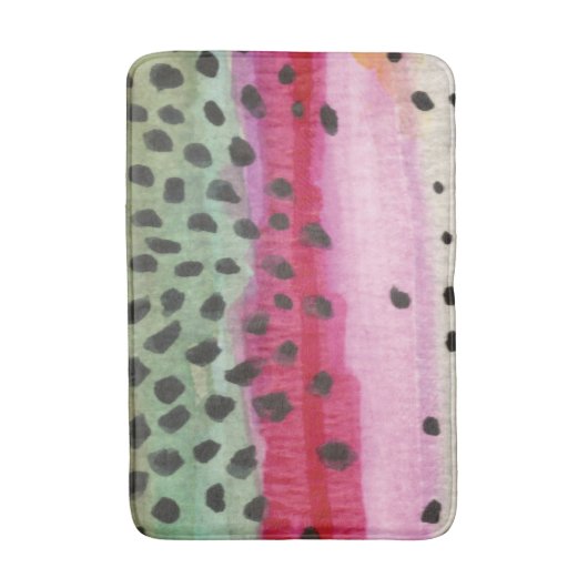 Regenbogenforelle Fisherman Badematte (Vorderseite Vertikal)