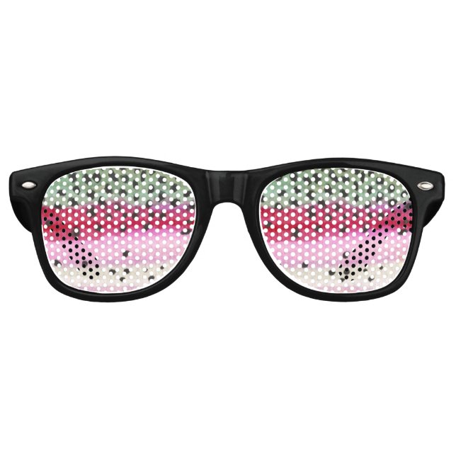 Regenbogenforelle Fisherman Partybrille (Vorderseite)