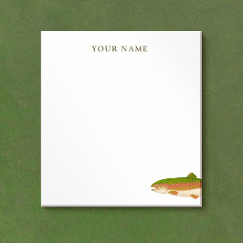 Regenbogenforelle Fisherman Personalisiert Notepad Notizblock