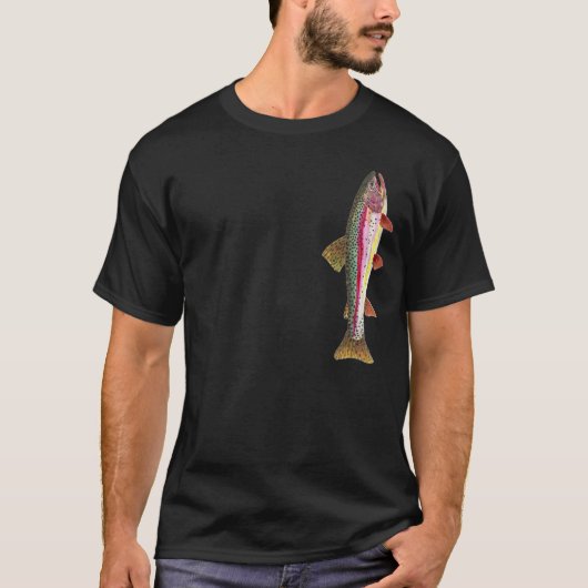 Regenbogenforelle Fisherman T-Shirt (Vorderseite)