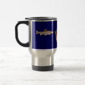 Regenbogenforelle Fisherman-Tasse Reisebecher (Links)
