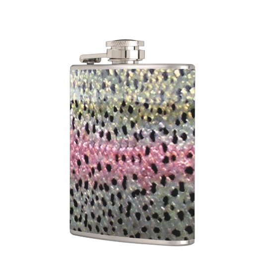 Regenbogenforelle-Flasche durch Patternwear© Flachmann (Links)