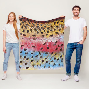 Regenbogenforelle Fleecedecke