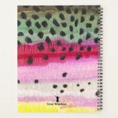 Regenbogenforelle Fliegenfischen Angelangler Planer (Rückseite)