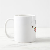 Regenbogenforelle Fliegenfischen Geschenk vorhande Kaffeetasse (Links)