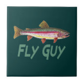 Regenbogenforelle Fliese (Vorderseite)