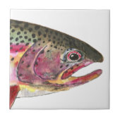 Regenbogenforelle Fliese (Vorderseite)