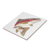 Regenbogenforelle Fliese (Seite)