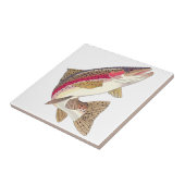 Regenbogenforelle Fliese (Seite)