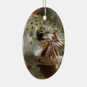 Regenbogenforelle-Foto Keramik Ornament (Rechts)