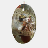 Regenbogenforelle-Foto Keramik Ornament (Links)