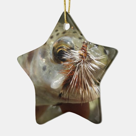 Regenbogenforelle-Foto Keramikornament (Links)