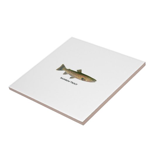 Regenbogenforelle (Frischwasser) Fliese (Seite)