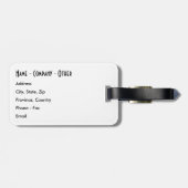 Regenbogenforelle Gepäckanhänger (Rückseite horizontal)