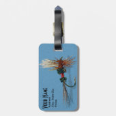 Regenbogenforelle - Gepäckanhänger (Rückseite vertikal)