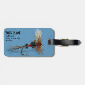 Regenbogenforelle - Gepäckanhänger (Rückseite horizontal)