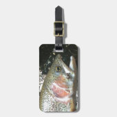 Regenbogenforelle Gepäckanhänger (Vorderseite vertikal)