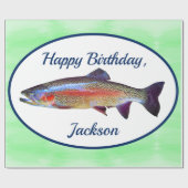 Regenbogenforelle Geschenkpapier (Flach)