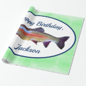 Regenbogenforelle Geschenkpapier (Ungerollt)