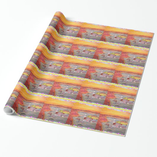Regenbogenforelle Geschenkpapier (Ungerollt)