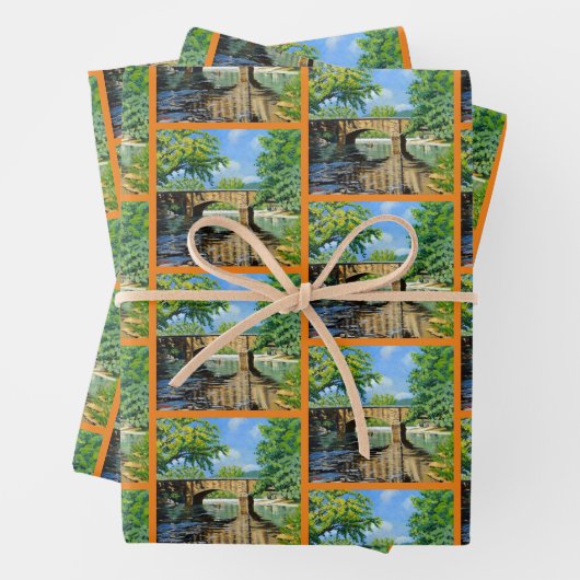 Regenbogenforelle Geschenkpapier Set (Beispiel)