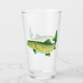 Regenbogenforelle Glas (Rückseite)
