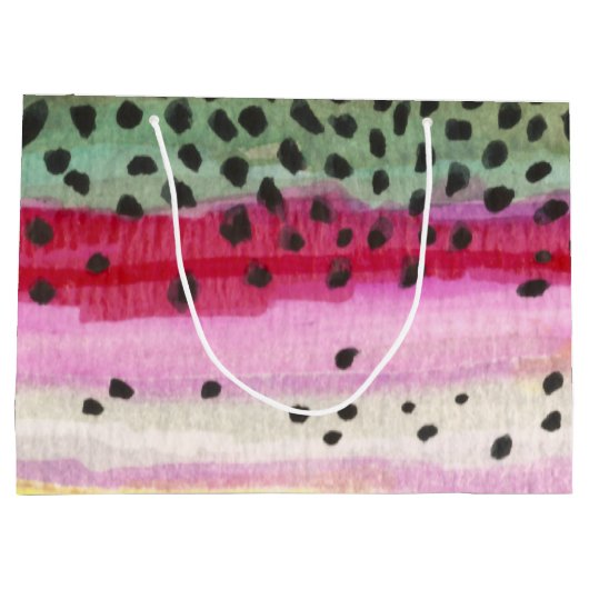 Regenbogenforelle Große Geschenktüte (Rückseite)