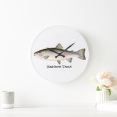 Regenbogenforelle Große Wanduhr (Zuhause)