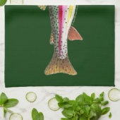 Regenbogenforelle Handtuch (Gefaltet)