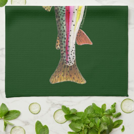 Regenbogenforelle Handtuch (Gefaltet)