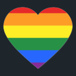 Regenbogenforelle Herz-Aufkleber<br><div class="desc">Die Regenbogen-Pride-Fahne ist das Diversity von Schwulen und Lesben auf der ganzen Welt. In der originalen 8-Farben-Version stand Rosa für Sexualität,  rot für Leben,  orange für Heilung,  gelb für die Sonne,  grün für die Natur,  türkis für Kunst,  indigo für Harmonie und violett für Geist.</div>