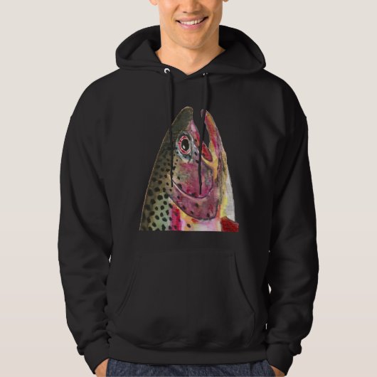Regenbogenforelle Hoodie (Vorderseite)