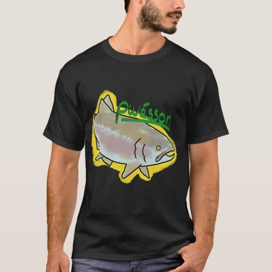 Regenbogenforelle im Comic-Stil T-Shirt (Vorderseite)