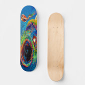 Regenbogenforelle Jagen a Lure Skateboard (Vorderseite)