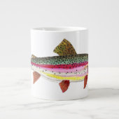 Regenbogenforelle Jumbo-Tasse (Vorderseite)