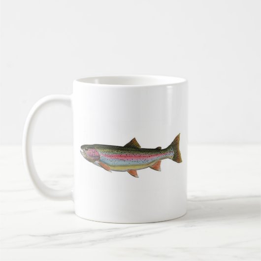 Regenbogenforelle Kaffeetasse (Links)