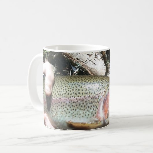 Regenbogenforelle Kaffeetasse (Vorderseite Links)