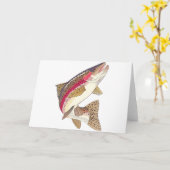 Regenbogenforelle Karte (Gelbe Blume)