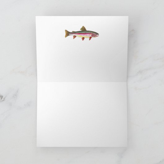 Regenbogenforelle Karte (Innenseite)