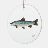 Regenbogenforelle Keramik Ornament (Links)