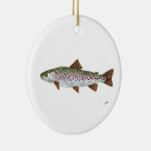 Regenbogenforelle Keramik Ornament (Rechts)