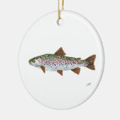 Regenbogenforelle Keramik Ornament (Links)