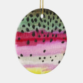 Regenbogenforelle Keramik Ornament (Rechts)