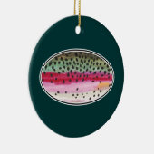 Regenbogenforelle Keramik Ornament (Rechts)