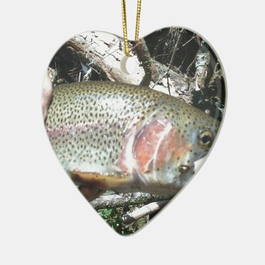 Regenbogenforelle Keramikornament (Links)