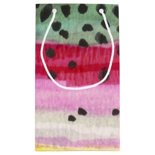 Regenbogenforelle Kleine Geschenktüte (Rückseite)