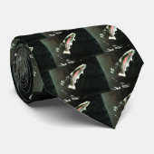 Regenbogenforelle Krawatte (Gerollt)