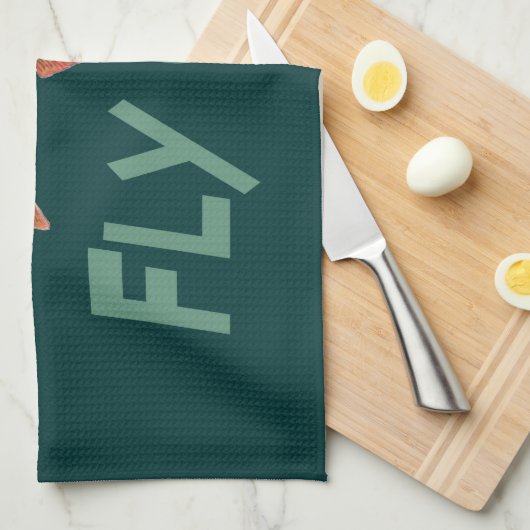 Regenbogenforelle Küchentuch (Viertel Falte)