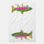 Regenbogenforelle Küchentuch (Vertikal)