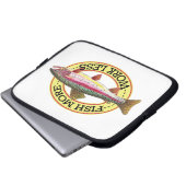 Regenbogenforelle Laptopschutzhülle (Vorne Knopf)